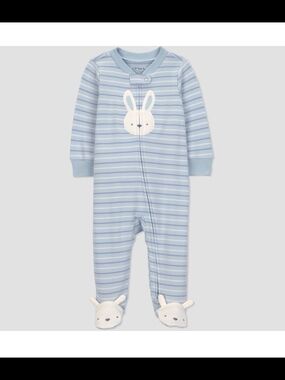 🌻 NWT Carter's Baby Boy Spring Bunny Sleeper - 3 Months 🐰